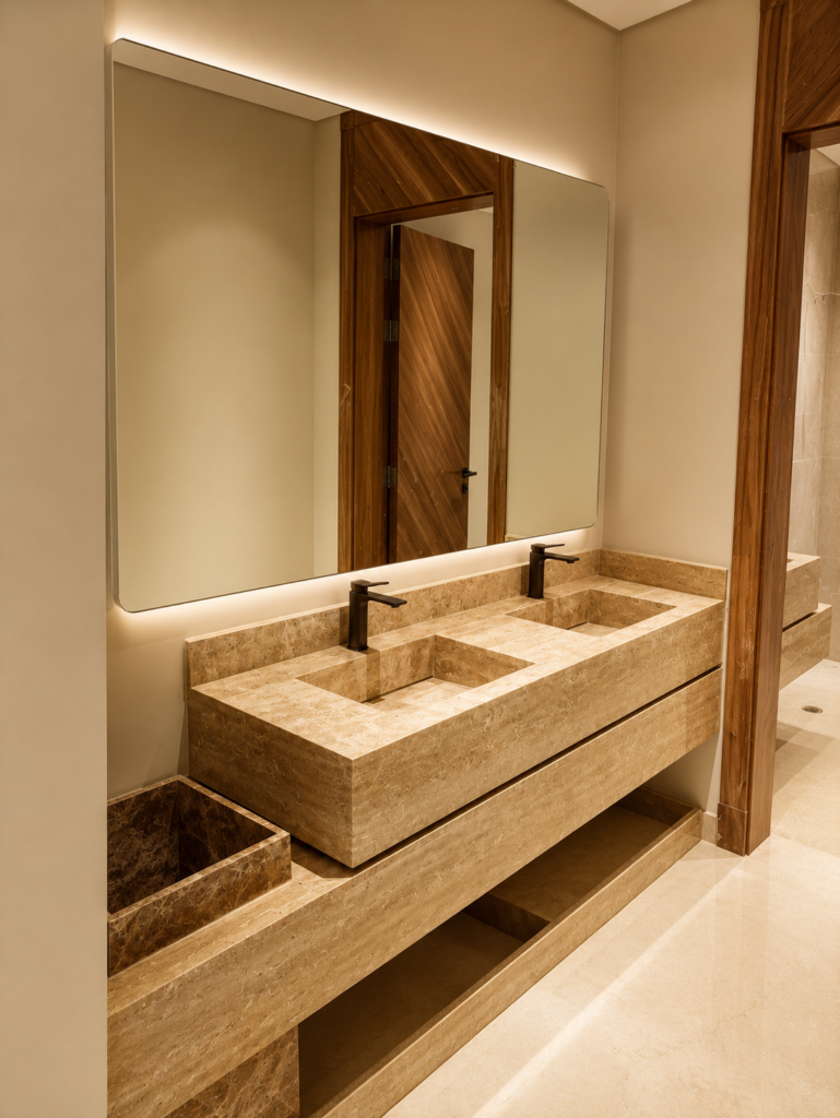 Marble work by Golden Crystals in Riyadh