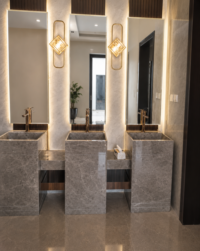 Marble work by Golden Crystals in Riyadh