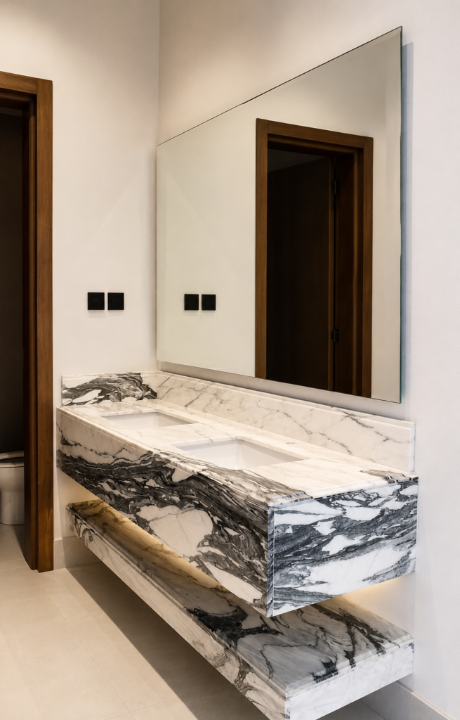 Marble work by Golden Crystals in Riyadh