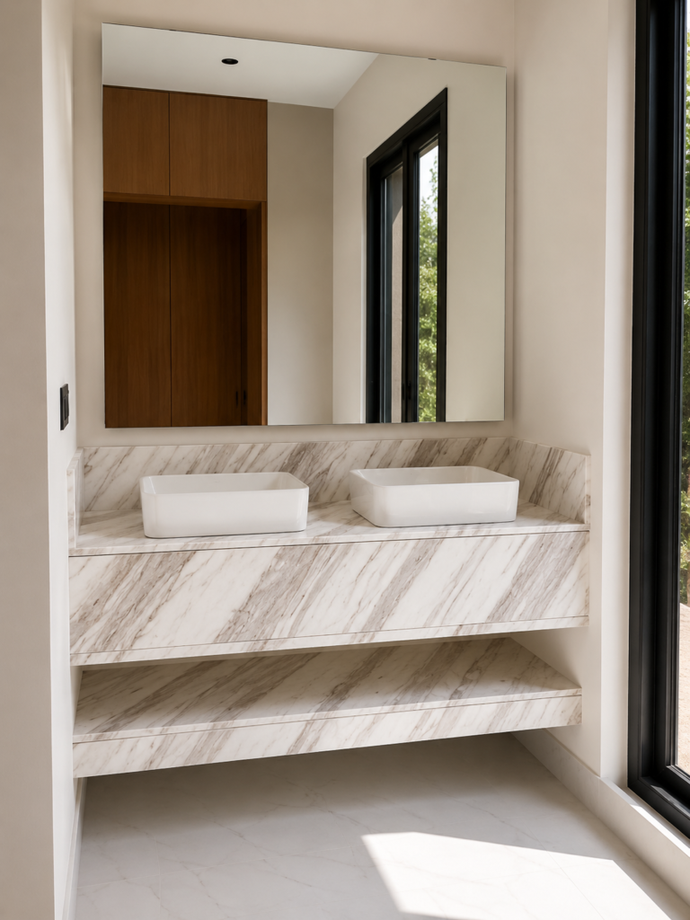 Marble work by Golden Crystals in Riyadh