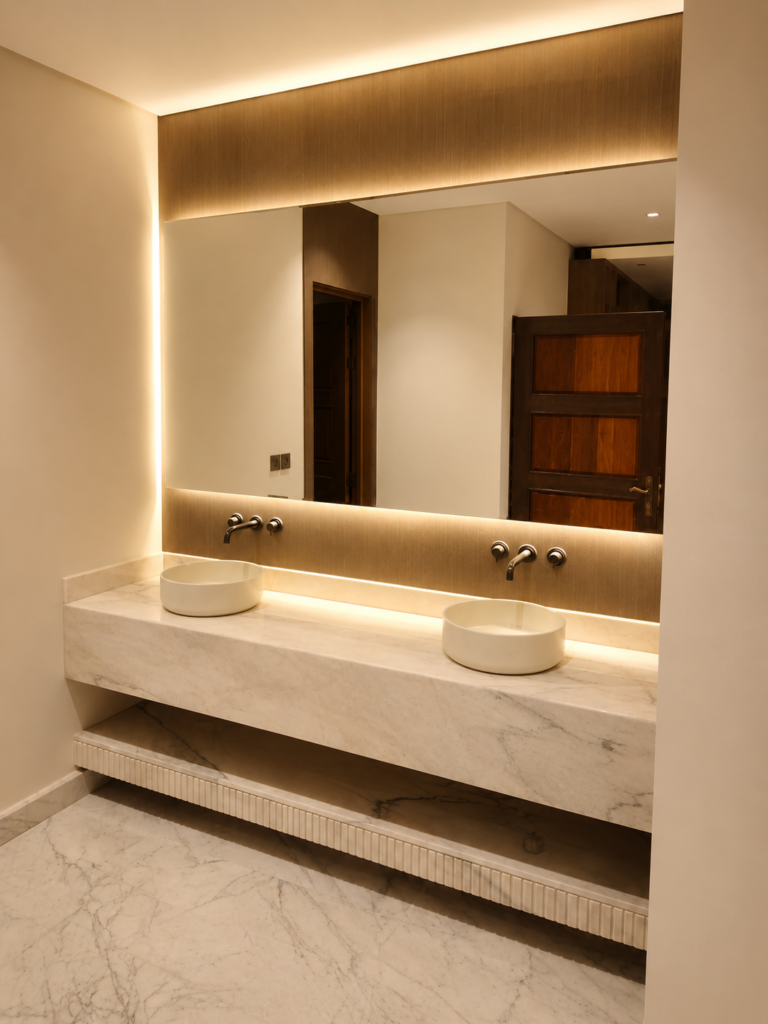 Marble work by Golden Crystals in Riyadh