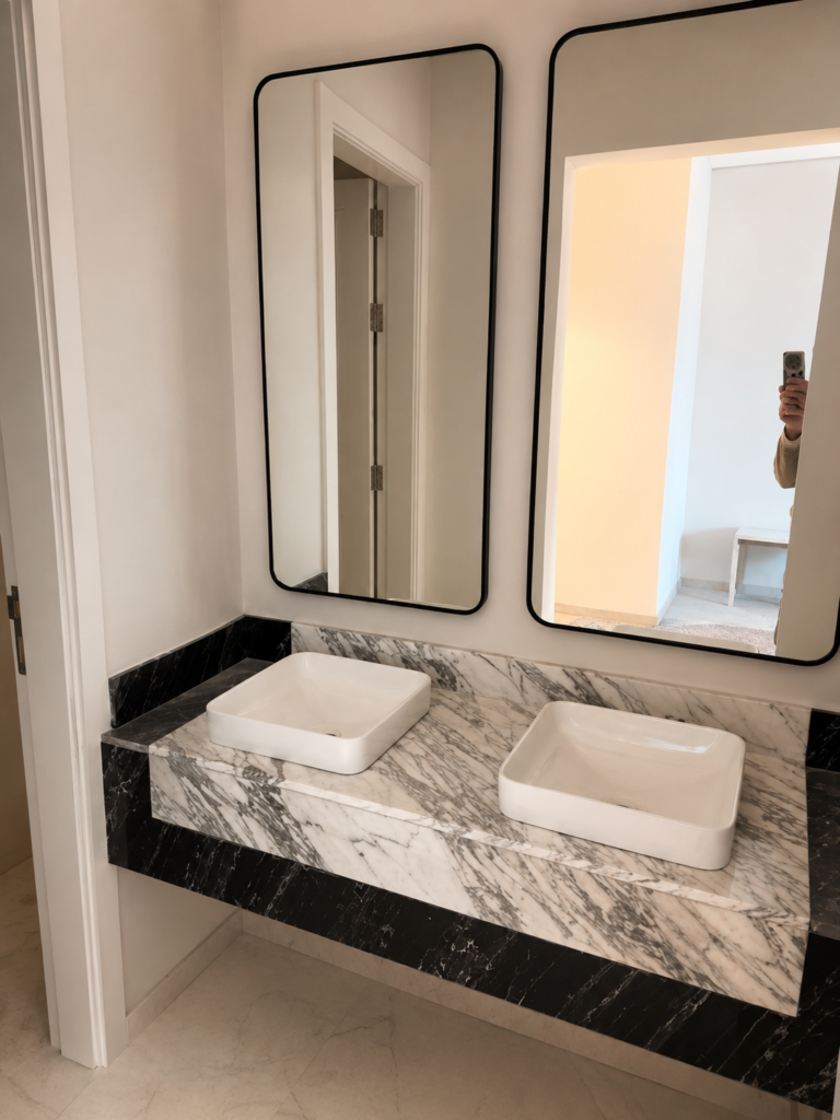 Marble work by Golden Crystals in Riyadh