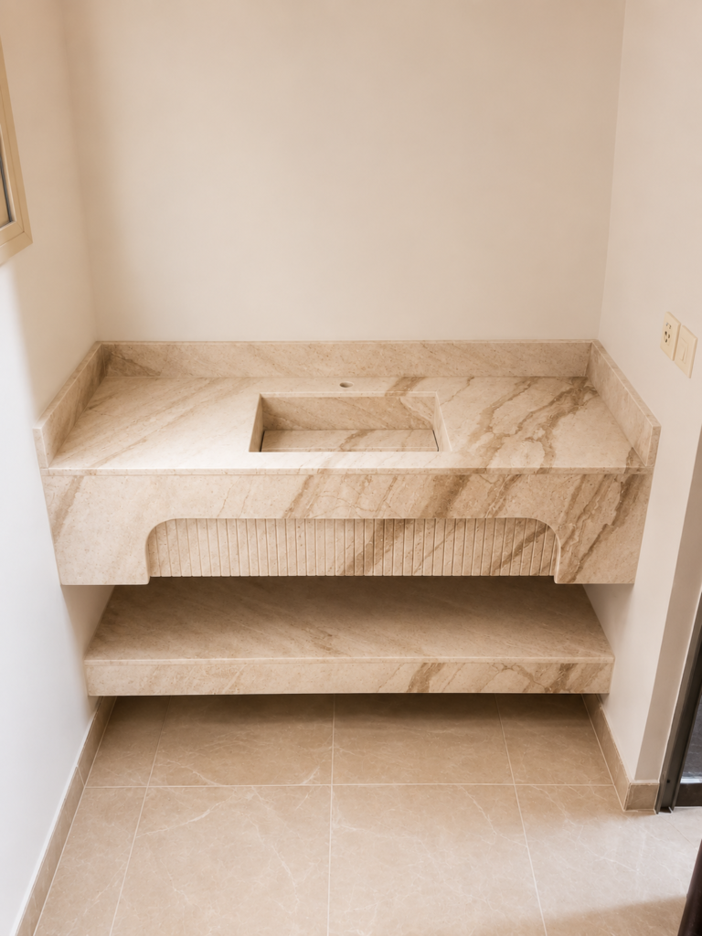 Marble work by Golden Crystals in Riyadh