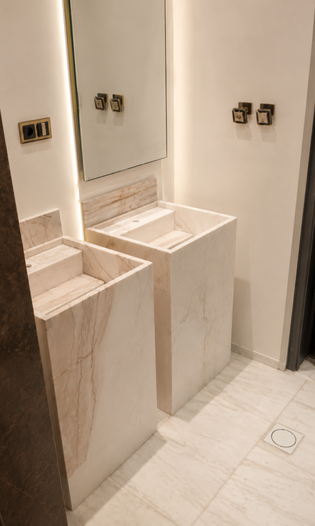 Marble work by Golden Crystals in Riyadh
