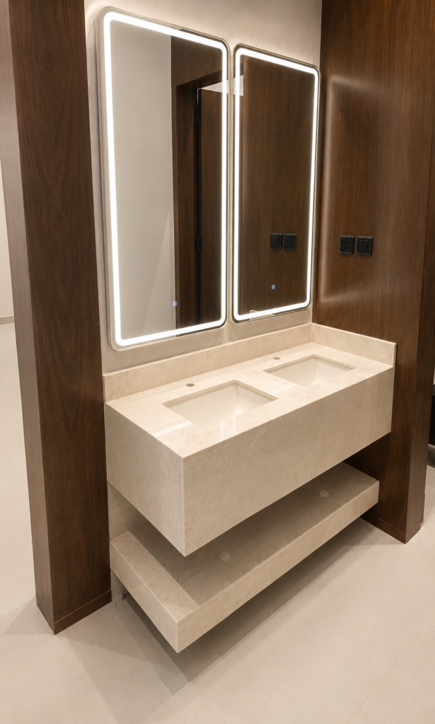 Marble work by Golden Crystals in Riyadh