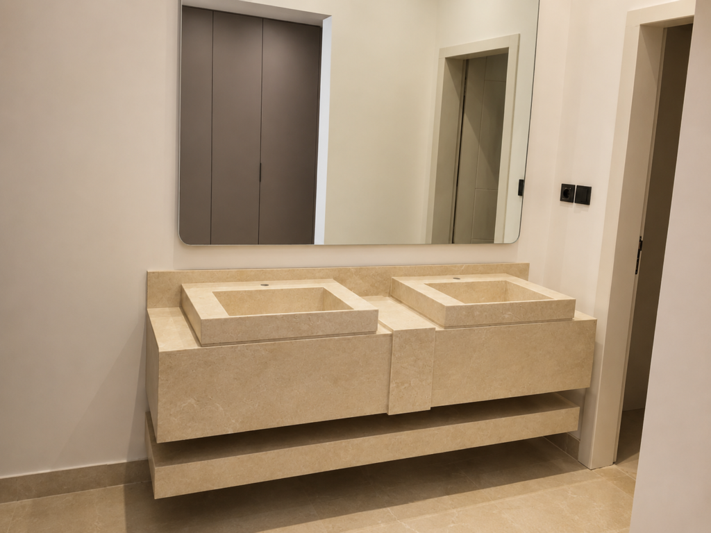Marble work by Golden Crystals in Riyadh