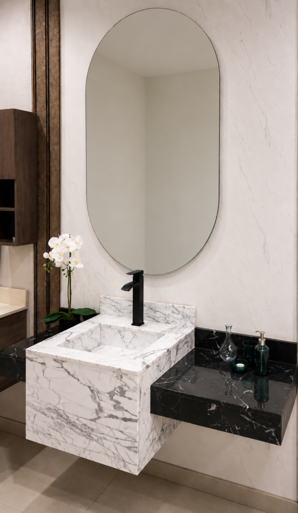 Marble work by Golden Crystals in Riyadh