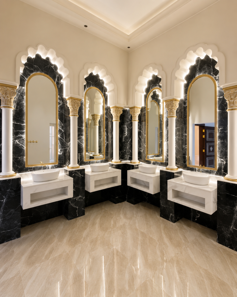Marble work by Golden Crystals in Riyadh