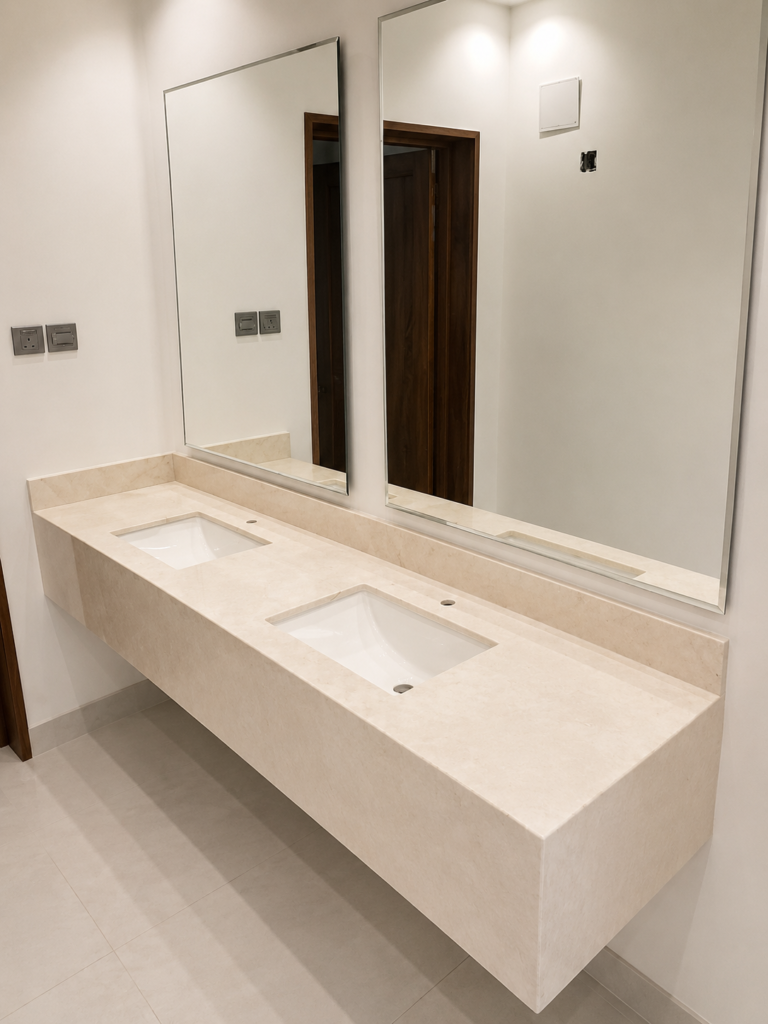Marble work by Golden Crystals in Riyadh