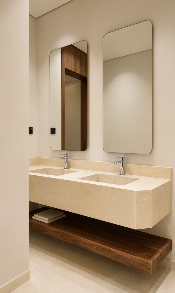 Marble work by Golden Crystals in Riyadh