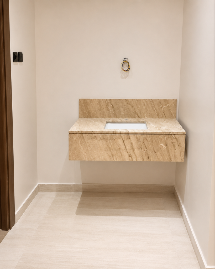 Marble work by Golden Crystals in Riyadh