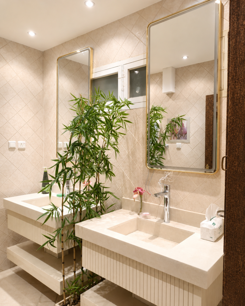 Marble work by Golden Crystals in Riyadh
