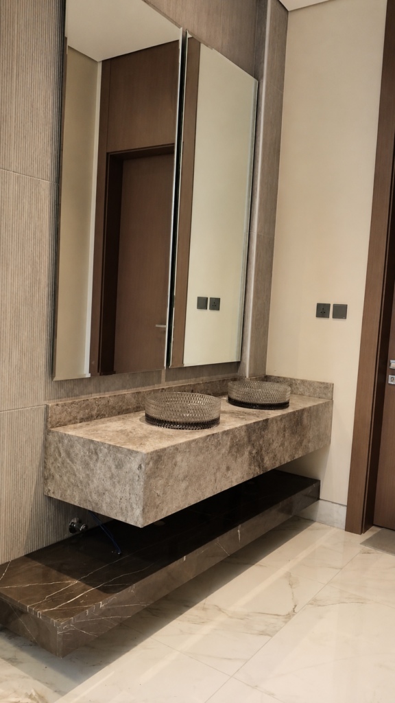 Marble work by Golden Crystals in Riyadh